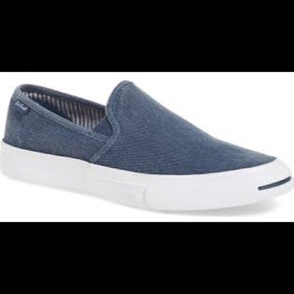 LIKE NEW UNISEX JACK PURCELL CONVERSE LOAFERS shoes WOMENS 8